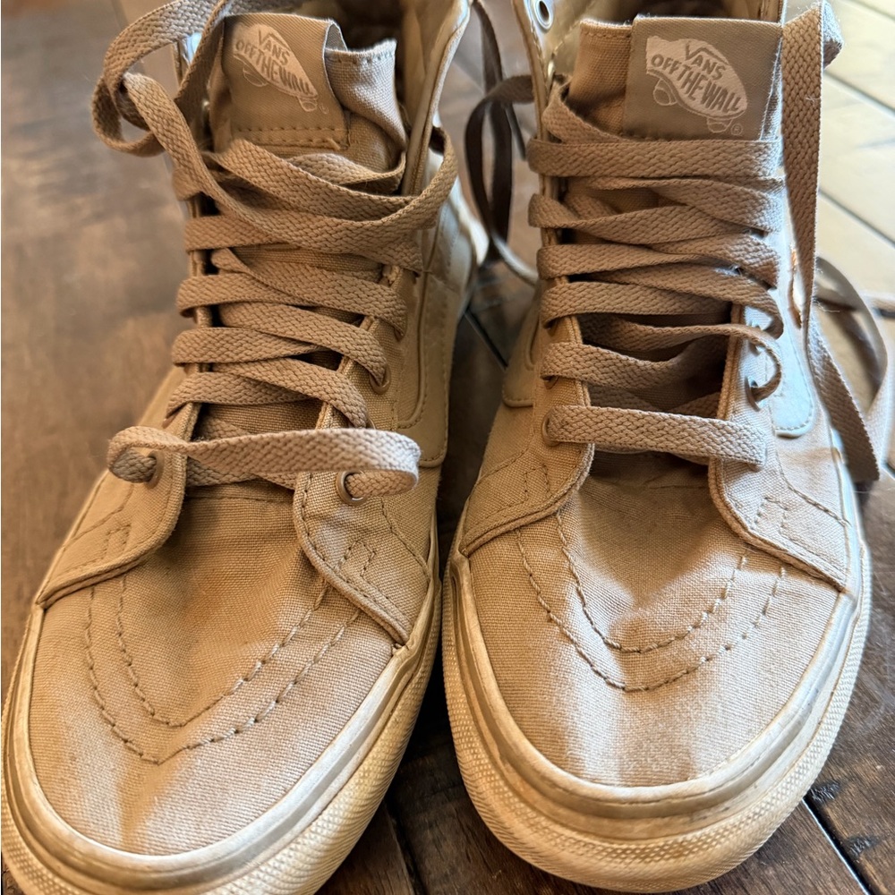 Vans Tan High-Top Sneakers